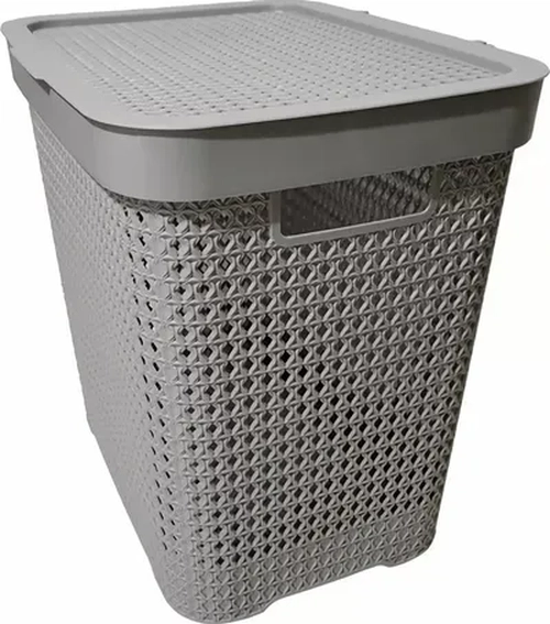 CANASTO ROPA ORGANIZADOR CON TAPA RECTANGULAR - 6