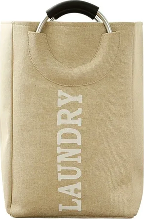 CESTO ROPA SUCIA TELA CON MANGO ALUMINIO - 5