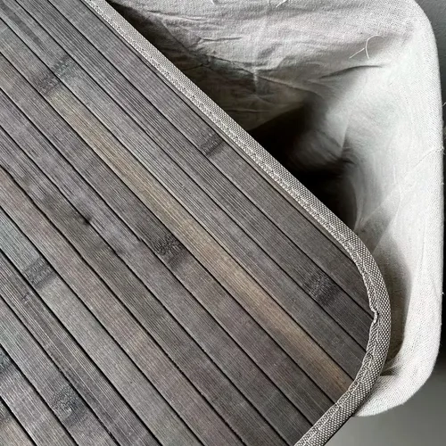 CESTO ROPA BAMBU WHITMOR 60CM CON TAPA Y ASAS - 6