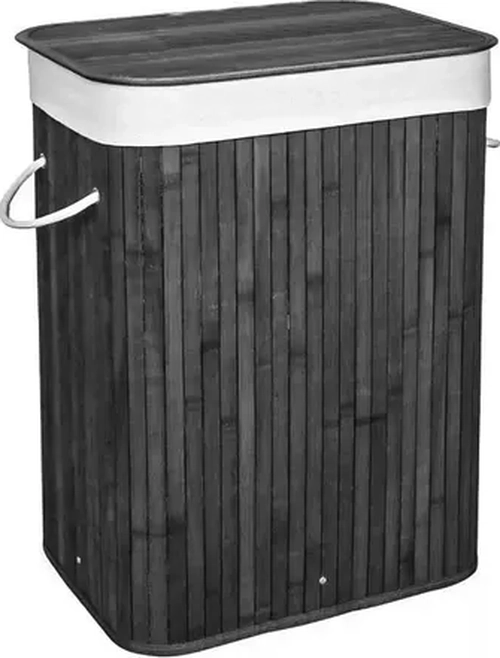 CESTO ROPA BAMBU WHITMOR 60CM CON TAPA Y ASAS - 7