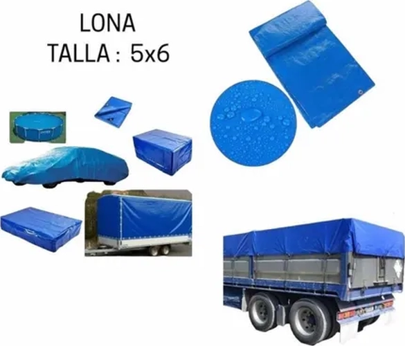 LONA MULTIUSO IMPERMEABLE 5X6M UNIVERSAL - 2