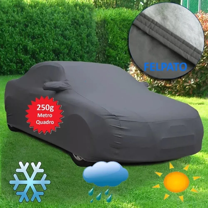 CARPA FUNDA CUBRE AUTO XL PREMIUM CON FELPA - 2