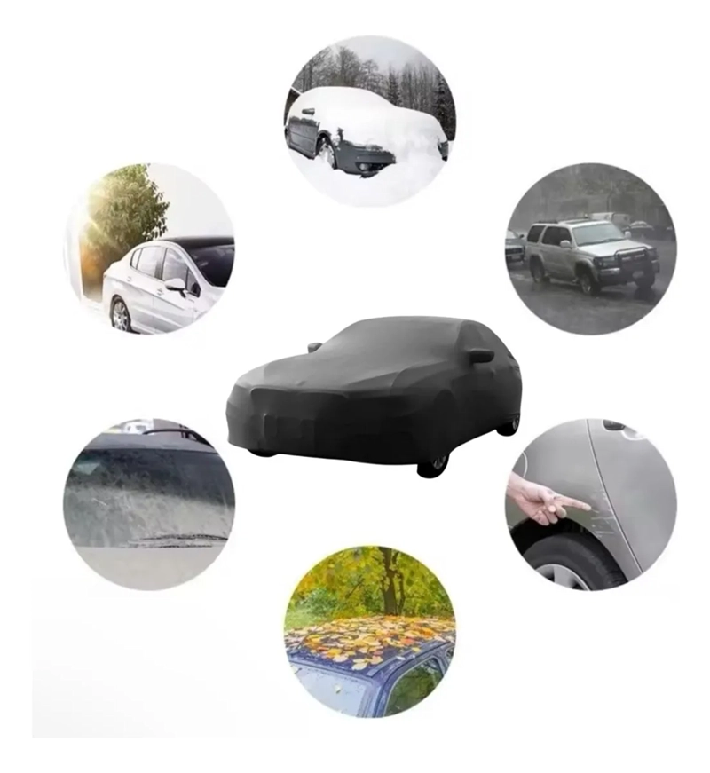 CARPA FUNDA CUBRE AUTO XL PREMIUM CON FELPA - 3