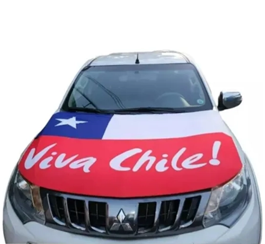 BANDERA CHILE CUBRE CAPO FUNDA AJUSTABLE - 1