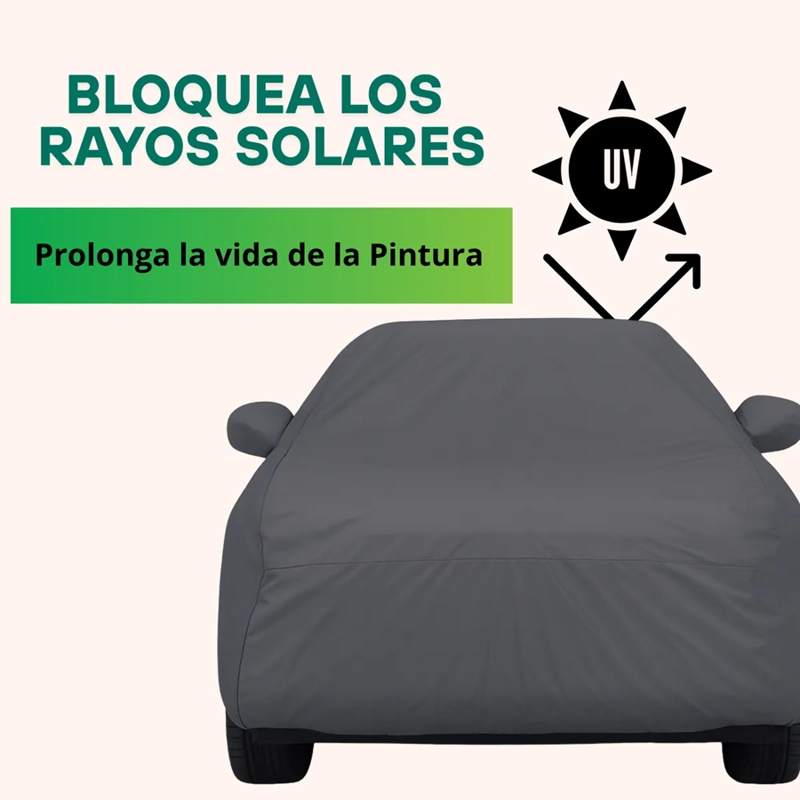 CARPA FUNDA AUTO XL EXTRAGRUESA CON FELPA - 2