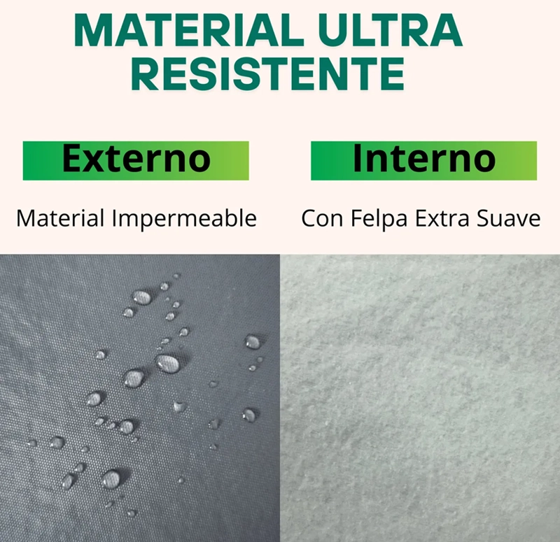CARPA FUNDA AUTO XL EXTRAGRUESA CON FELPA - 4