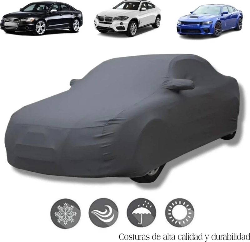 CARPA FUNDA AUTO IMPERMEABLE CIERRE LATERAL - 5