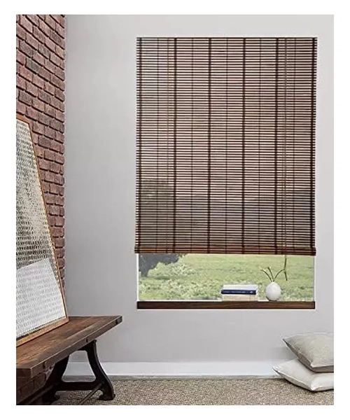 CORTINA BAMBU ROLLER PERSIANA ENROLLABLE 120X150 CM MARRON - 2