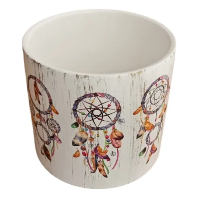 FLORERO JARRON DECORATIVO CERAMICA 12X13 CM - 1