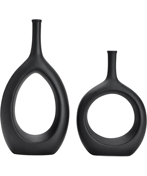 FLORERO CERAMICA BOTELLA CON CUERDA 35 CM - 1