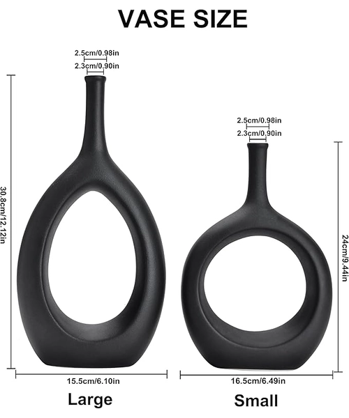 FLORERO CERAMICA BOTELLA CON CUERDA 35 CM - 3