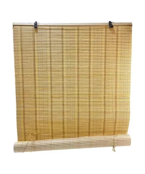PERSIANA ROLLER ENROLLABLE BAMBU RAYADO 90X120 CM - 1