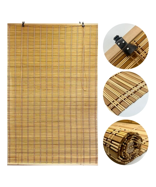 CORTINA ENROLLABLE BAMBU ROLLER 90X120 CM - 1