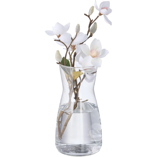 FLORERO JARRON DECORATIVO VIDRIO CLASICO LISO 27 CM - 3