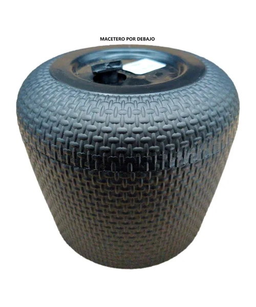 PACK 6 MACETEROS PLASTICO REDONDO 12 CM KD2211N - 1