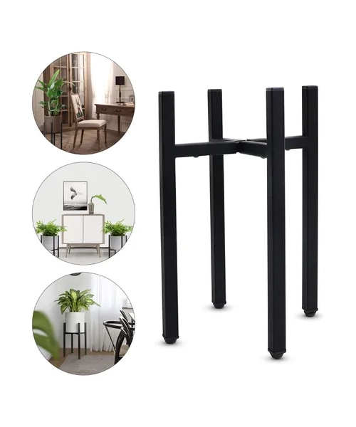 SET ORGANIZADOR PEDESTAL PORTA MACETERO DECORATIVO METAL - 2