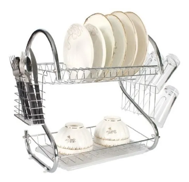 ESCURRIDOR LOZA PLATOS 2 NIVELES COCINA - 2