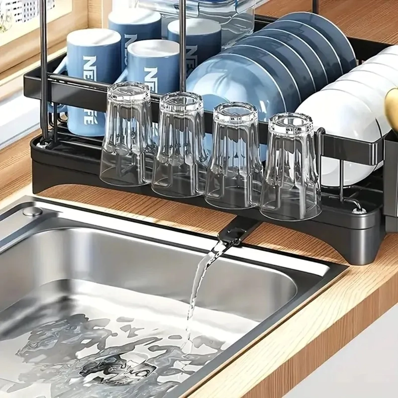 ESCURRIDOR PLATOS CON DESAGÜE 2 NIVELES - 3