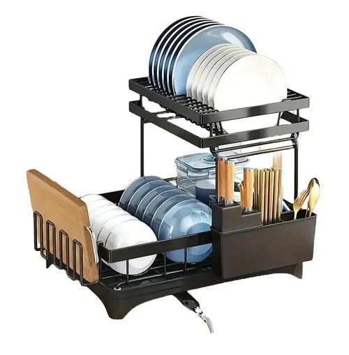 ESCURRIDOR PLATOS 2 NIVELES RACK INOXIDABLE - 1