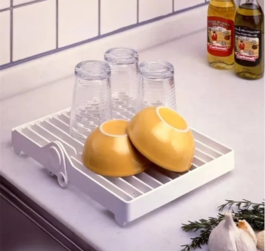 SECAPLATOS PLEGABLE COCINA COLOR BLANCO - 4
