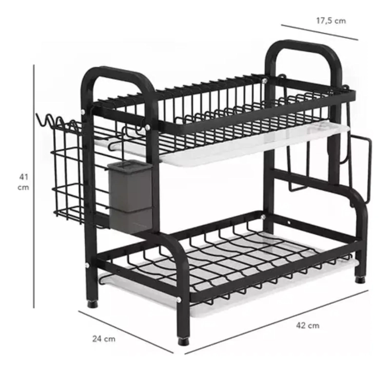 ESCURRIDOR LOZA PLATOS 2 NIVELES COCINA - 1