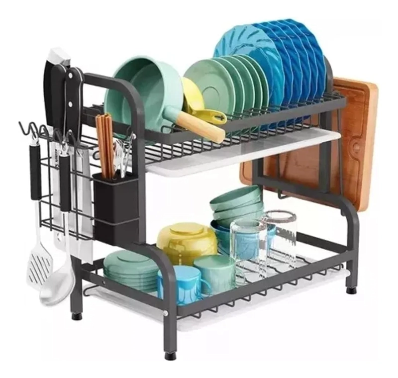 ESCURRIDOR LOZA PLATOS 2 NIVELES COCINA - 2