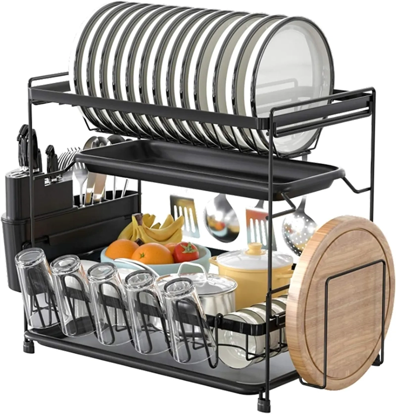 ESCURRIDOR LOZA PLATOS 2 NIVELES COCINA - 2