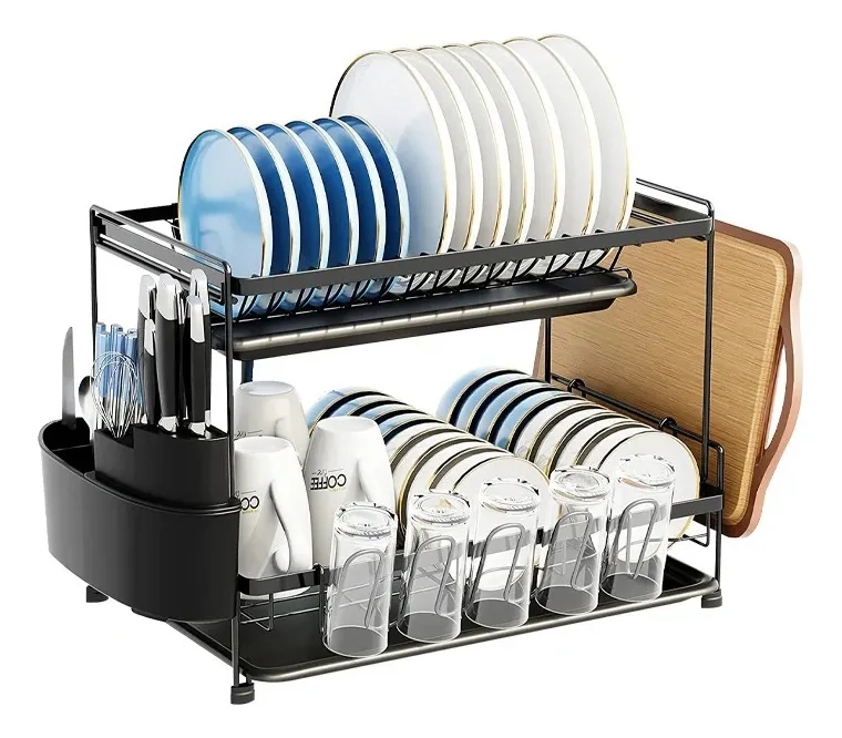 ESCURRIDOR LOZA PLATOS 2 NIVELES COCINA - 4