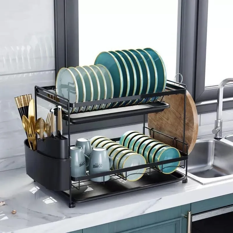 ESCURRIDOR LOZA PLATOS 2 NIVELES COCINA - 5