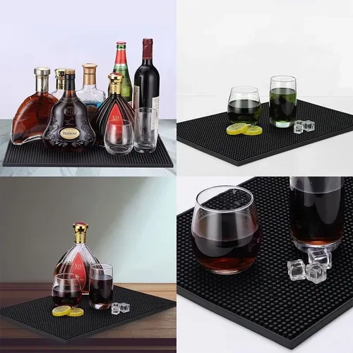 TAPETE ESCURRIDOR BAR COCINA COLOR NEGRO - 3
