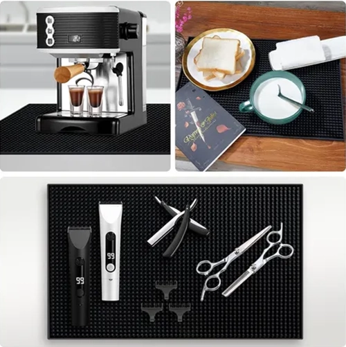 TAPETE ESCURRIDOR BAR COCINA COLOR NEGRO - 5
