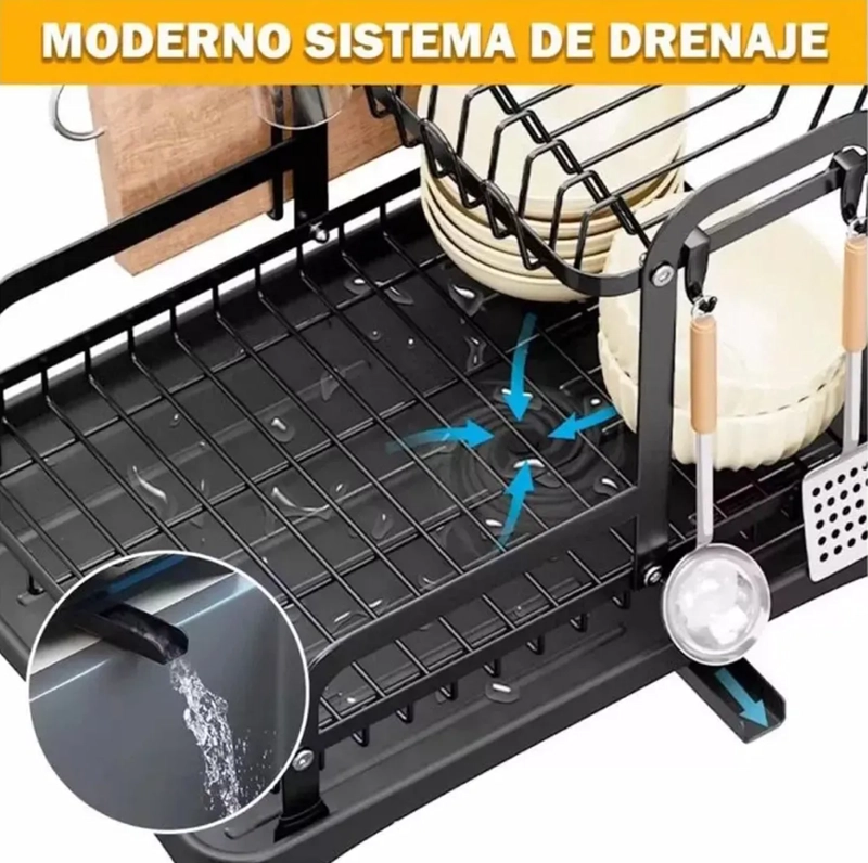 SECAPLATOS ESCURRIDOR COCINA 3 NIVELES - 3