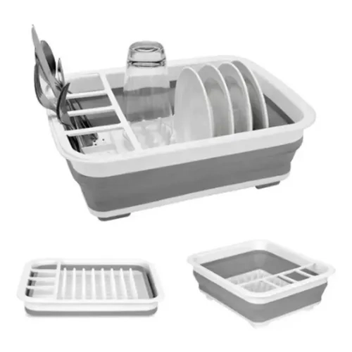 SECADOR PLATOS MULTIUSO PLEGABLE BLANCO/GRIS - 1