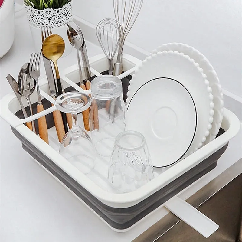 ESCURRIDOR PLATOS PLASTICO PLEGABLE - 3