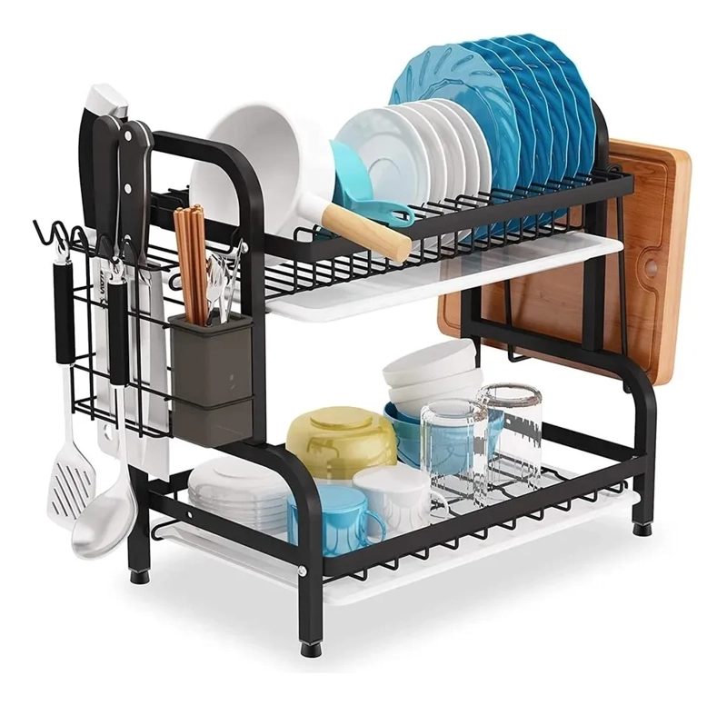 ESCURRIDOR PLATOS LOZA RACK DESMONTABLE 2 NIVELES - 2
