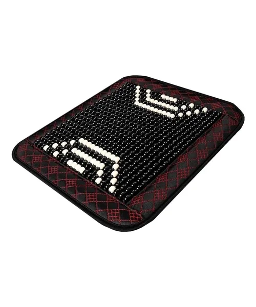 CUBRE ASIENTO BOLAS MADERA BAMBU ESFERAS VERANO RELAJACION - 4