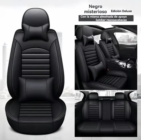 KIT FUNDA CUBRE ASIENTO AUTO PREMIUM LUXURY - 5