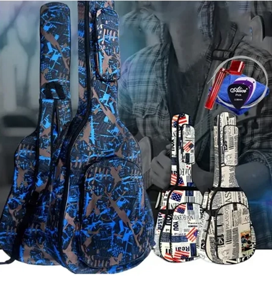 FUNDA GUITARRA ACUSTICA MUSIC STYLE ESTUCHE ENVIO EXPRESS - 3