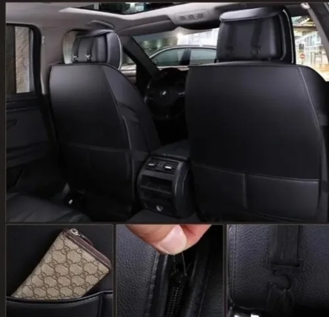FORRO DE LUJO CUBRE ASIENTOS PARA AUTOS Y CAMIONETAS - 4