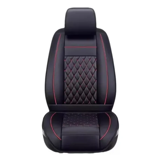 FUNDA CUBRE ASIENTO ECO-CUERO AUTO LUXURY POR PIEZA - 1