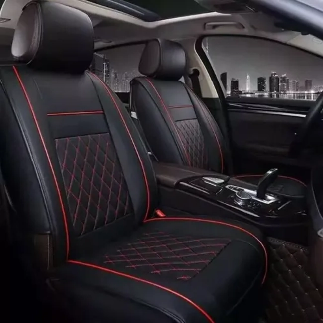 FUNDA CUBRE ASIENTO ECO-CUERO AUTO LUXURY POR PIEZA - 4