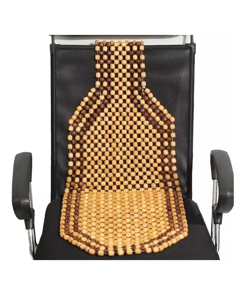 PACK 2 RESPALDO ASIENTO BOLAS MADERA BAMBU PARA SILLA KARVAS - 2