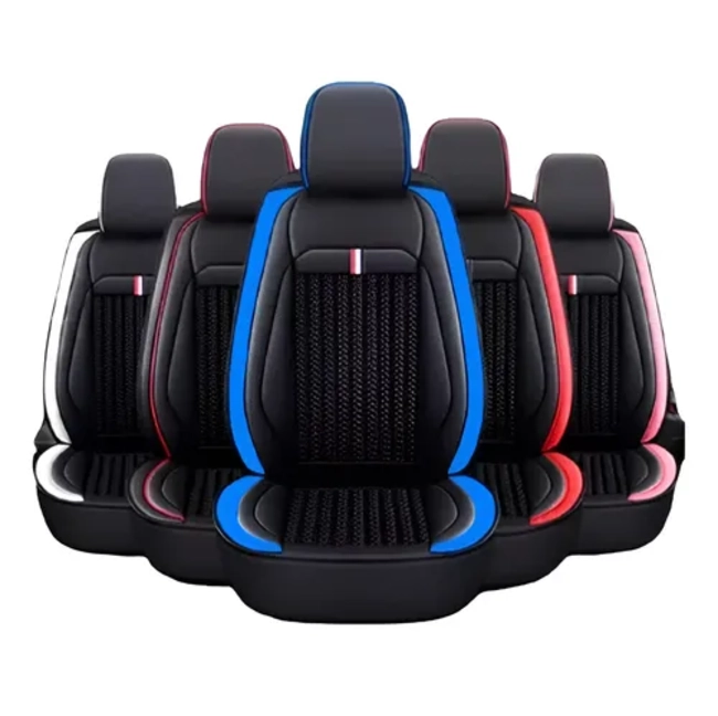 FUNDAS DE ASIENTO DE AUTO DE CUERO CALIDAD UNIVERSAL KIT - 4