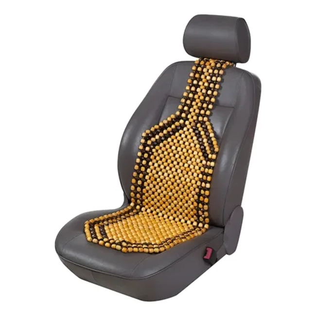 RESPALDO DE MADERA CONFORTABLE PARA SILLAS AUTOS Y CAMIONETAS - 1