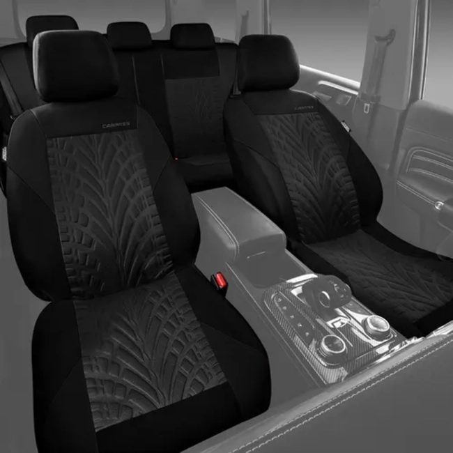 FUNDA CUBRE ASIENTOS AUTO UNIVERSAL 9 PIEZAS FORRO ASIENTO KIT - 5