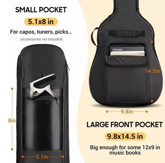 FUNDA DE GUITARRA TELA OXFORD IMPERMEABLE 38-41 INCH - 3