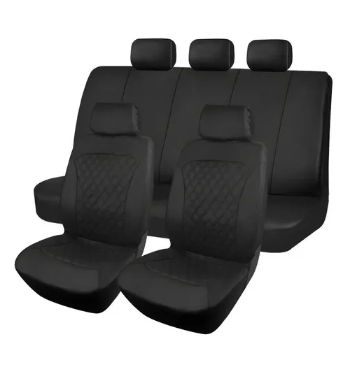 FUNDA CUBRE ASIENTO AUTO 9 PIEZAS PANAL ECO CUERO UNIVERSAL - 2