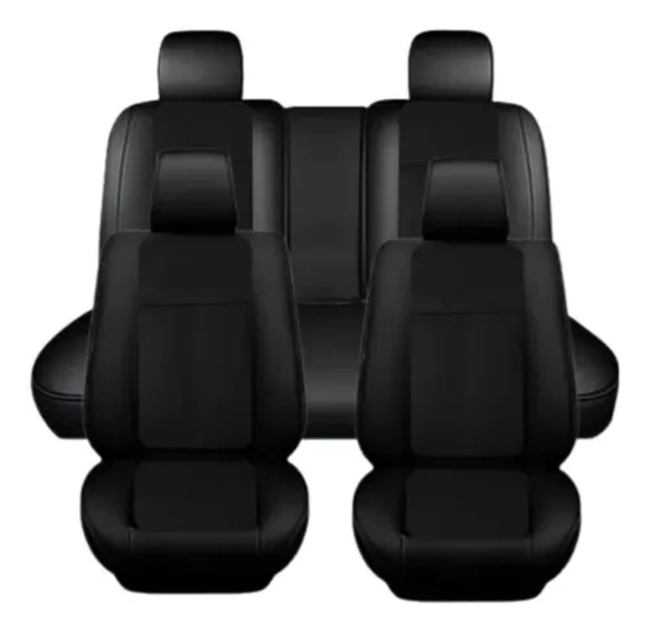 FUNDAS CUBRE ASIENTO AUTOS UNIVERSALES DE ECOCUERO - 3