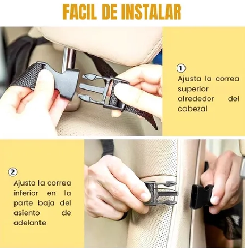 PACK 2 BOLSAS DE ALMACENAMIENTO PARA RESPALDO DE AUTO - 4