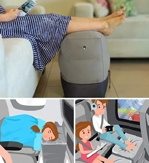 ALMOHADA COJIN INFLABLE PORTATIL PARA VIAJE Y CAMA INFANTIL - 3